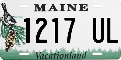 ME license plate 1217UL