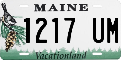 ME license plate 1217UM