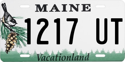 ME license plate 1217UT