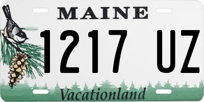 ME license plate 1217UZ
