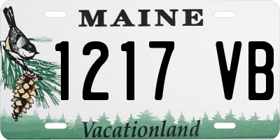 ME license plate 1217VB