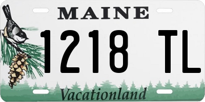 ME license plate 1218TL