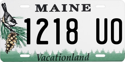 ME license plate 1218UO