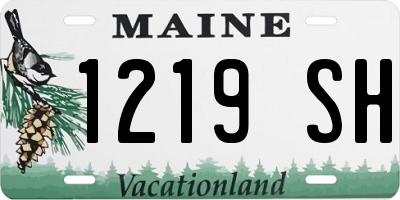 ME license plate 1219SH