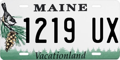 ME license plate 1219UX