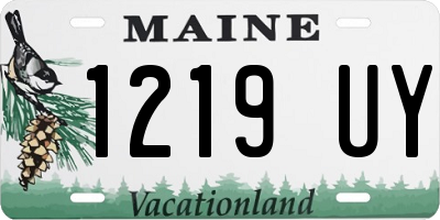 ME license plate 1219UY