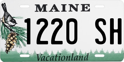 ME license plate 1220SH