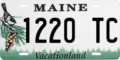 ME license plate 1220TC