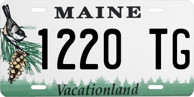 ME license plate 1220TG