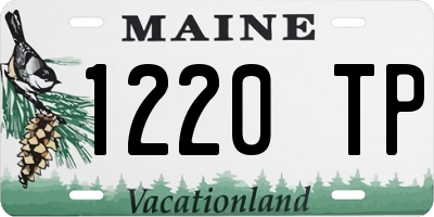 ME license plate 1220TP