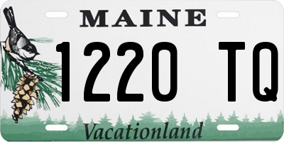 ME license plate 1220TQ