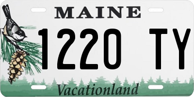 ME license plate 1220TY
