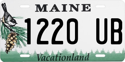ME license plate 1220UB