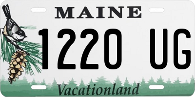ME license plate 1220UG