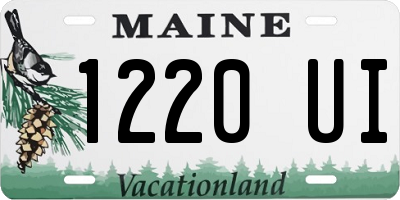 ME license plate 1220UI