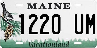 ME license plate 1220UM