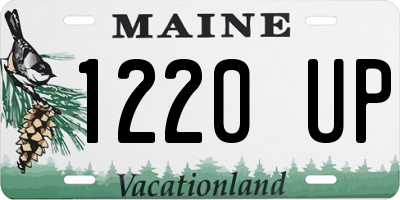 ME license plate 1220UP