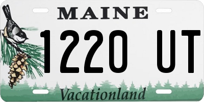 ME license plate 1220UT