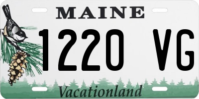 ME license plate 1220VG