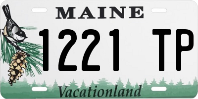 ME license plate 1221TP