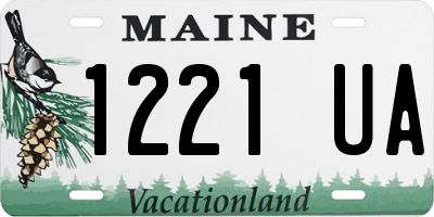 ME license plate 1221UA