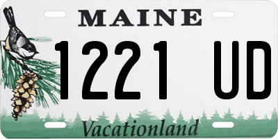 ME license plate 1221UD