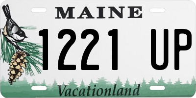 ME license plate 1221UP