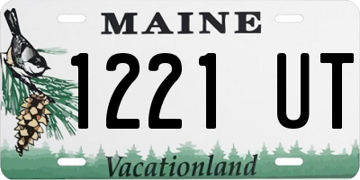 ME license plate 1221UT