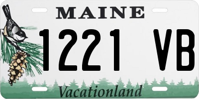 ME license plate 1221VB