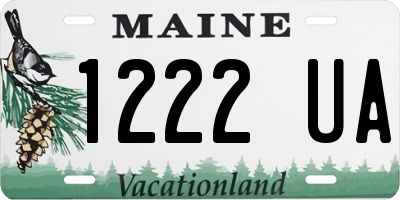 ME license plate 1222UA