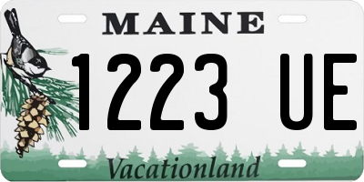 ME license plate 1223UE