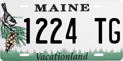 ME license plate 1224TG