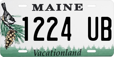 ME license plate 1224UB