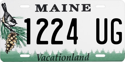 ME license plate 1224UG