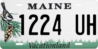 ME license plate 1224UH