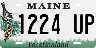 ME license plate 1224UP