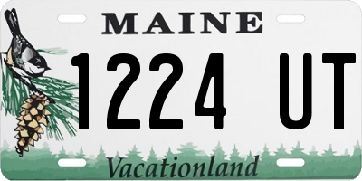 ME license plate 1224UT