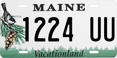 ME license plate 1224UU