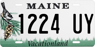 ME license plate 1224UY