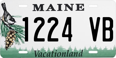 ME license plate 1224VB