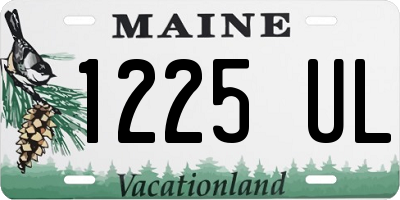 ME license plate 1225UL