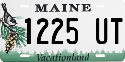 ME license plate 1225UT