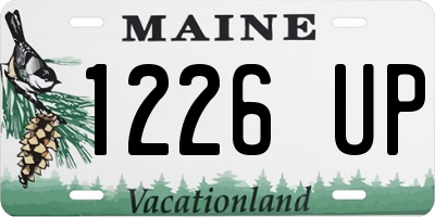ME license plate 1226UP