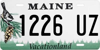 ME license plate 1226UZ