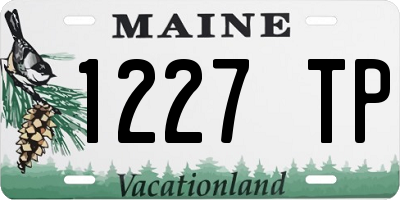ME license plate 1227TP