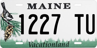 ME license plate 1227TU