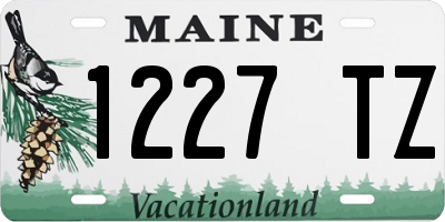 ME license plate 1227TZ