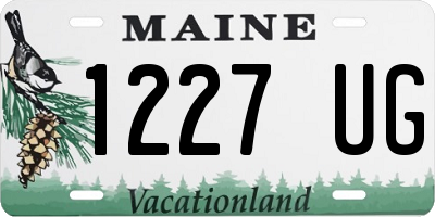 ME license plate 1227UG