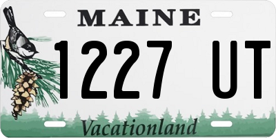 ME license plate 1227UT