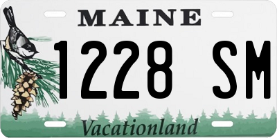 ME license plate 1228SM